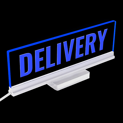 Flashing Delivery Driver en live