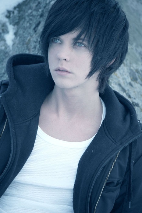 chris deason share emo guys with black hair and blue eyes photos