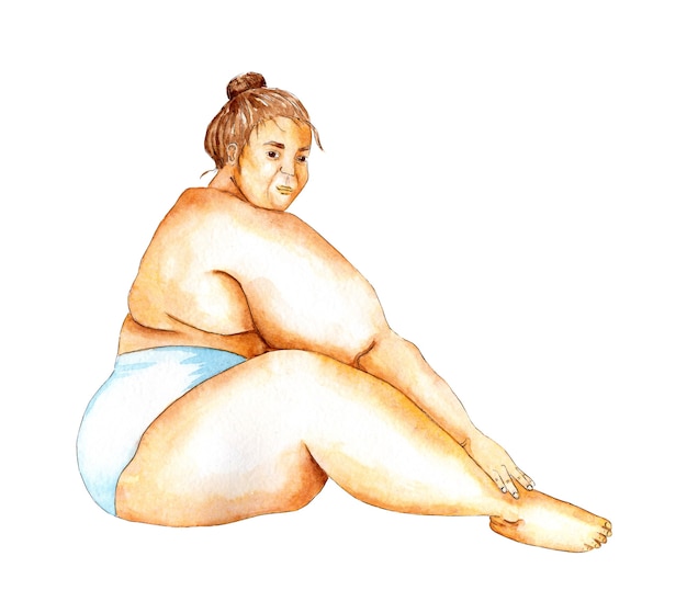 fat woman nude